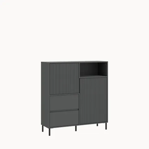 Komoda wysoka Avenale antracyt AVEK03