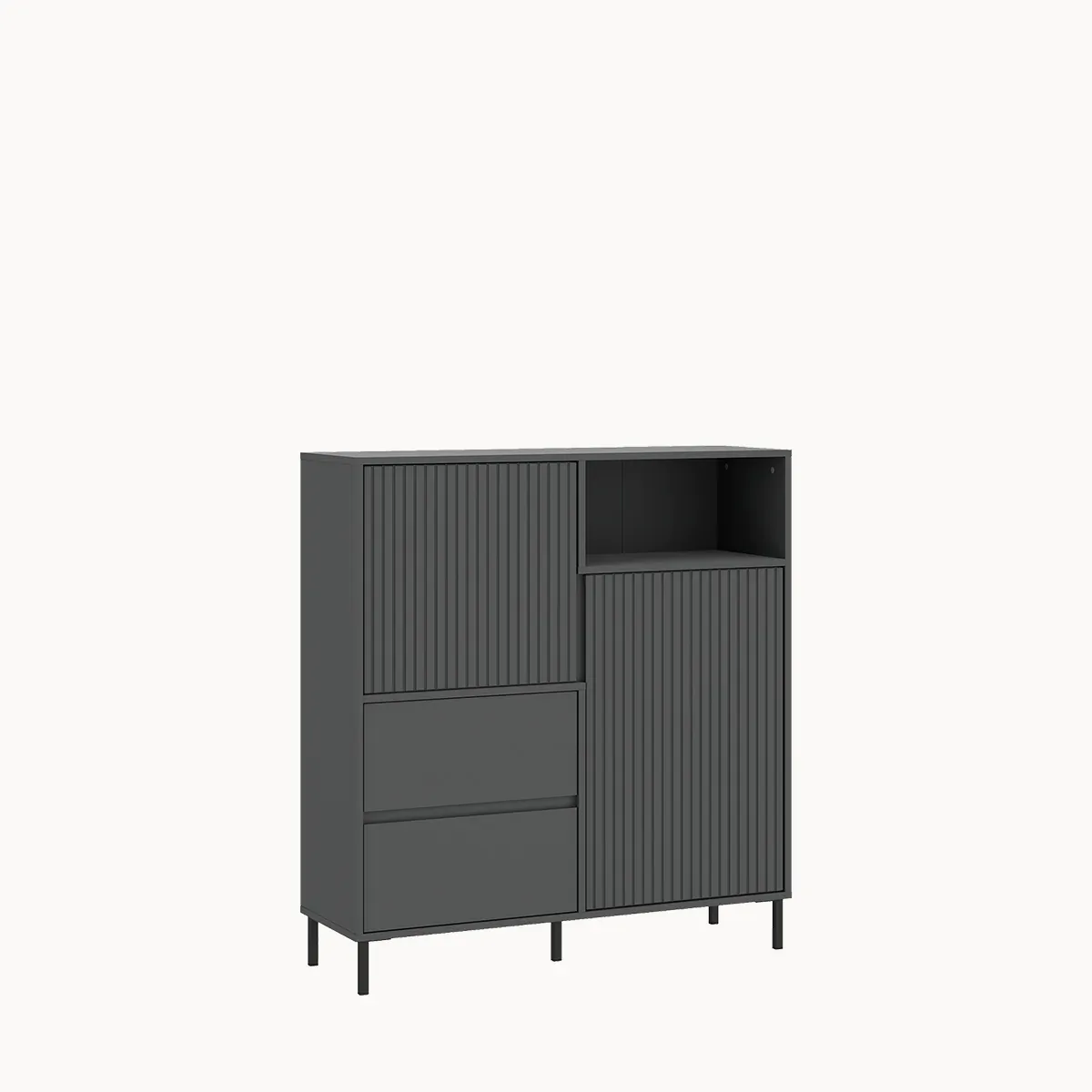 Komoda wysoka Avenale antracyt AVEK03
